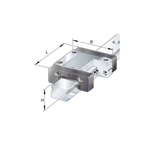 KWEM09-L-LZM-V0-G2B INA Lineær vogn