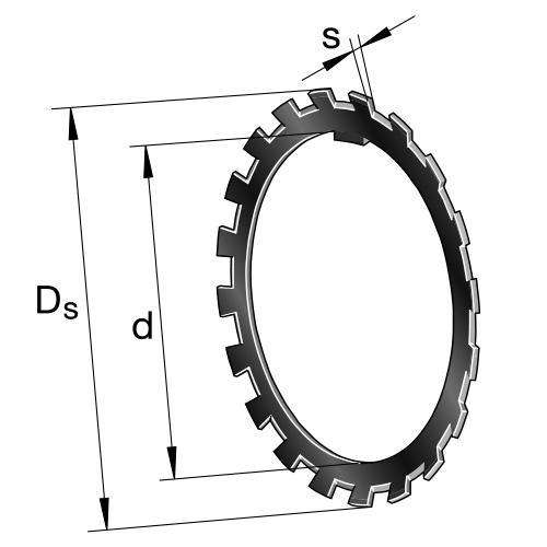MB 18 SKF Låsbricka 86x126x1.75