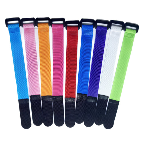 Klemning af stropp 2x30 cm velcro -lyn, forskellige farver