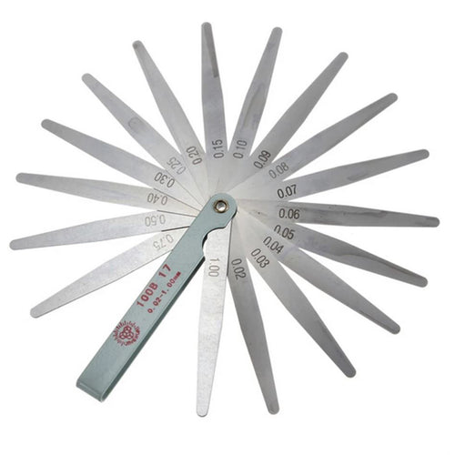 Bladdimensjoner 100mm 0,02-1,00mm, 17 stk blad