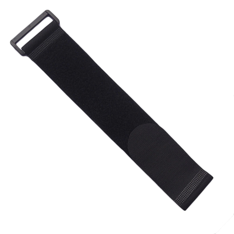 Spännrem 5x40cm Kardborrelåssning, Svart